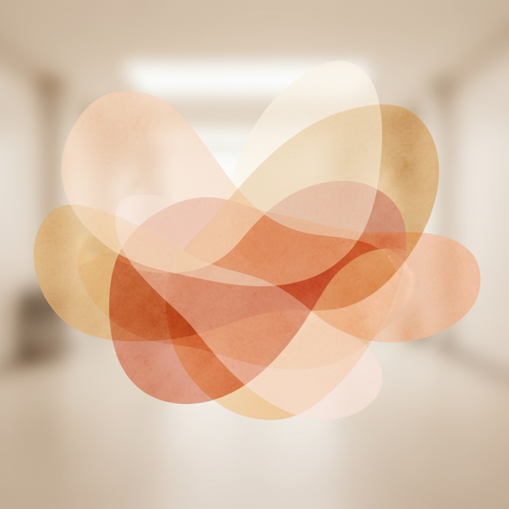 imagen abstracta representando servicios psicológicos especializados, utilizando formas suaves y colores cálidos, sin personas ni símbolos directos. Ideal para transmitir profesionalidad y confianza en el área de la salud mental.